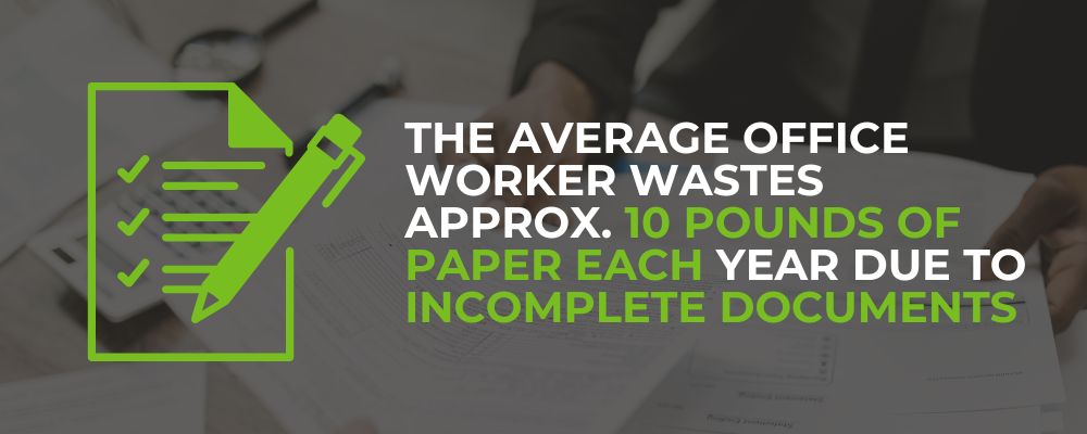 10 pounds of paper wasted each year
